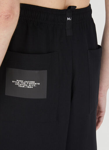 Marc Jacobs 徽标印花短裤 黑色 mcj0247014