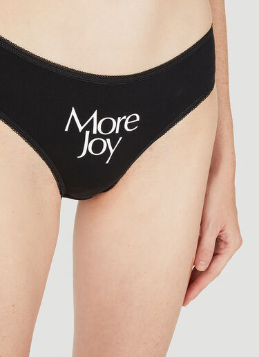Logo Print Briefs More Joy Logo Print Briefs Black mjy0249002