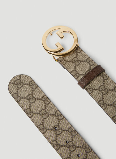 Gucci Blondie Logo Plaque Belt Brown guc0252047