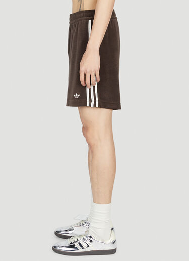 adidas by Wales Bonner Velour Track Shorts Dark Brown awb0352010