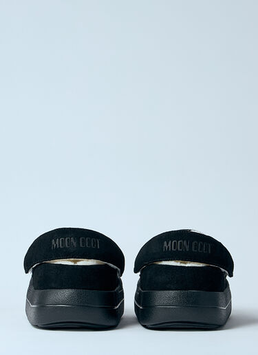 Moon Boot Park Clog Felt Mules Black mnb0260008