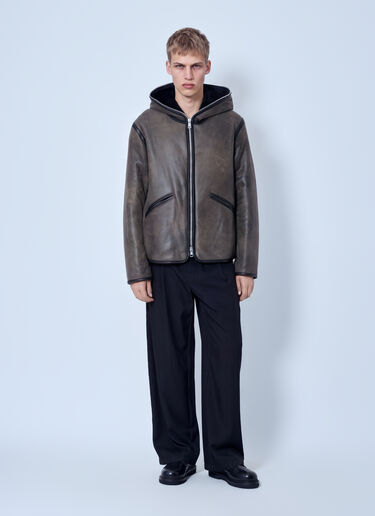 Our Legacy Full Zip Jacket Brown our0165034