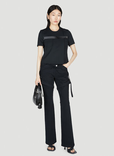 Courrèges Strap Racer Top Black cou0252012