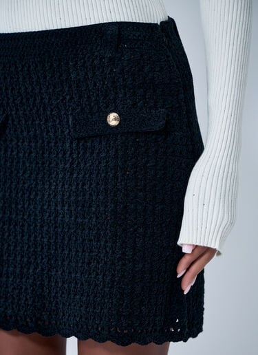 GANNI Crochet Skirt Black gan0263022