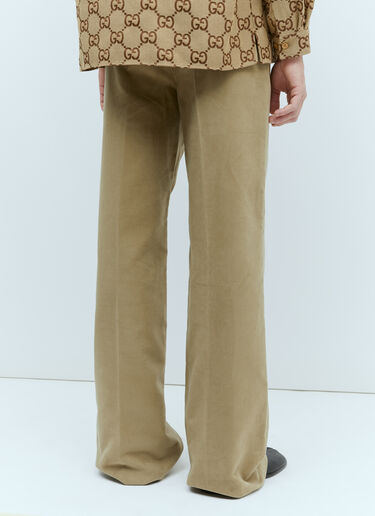 Gucci Velour Pants Khaki guc0155067