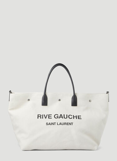 Rive Gauche Canvas Tote in Black - Saint Laurent