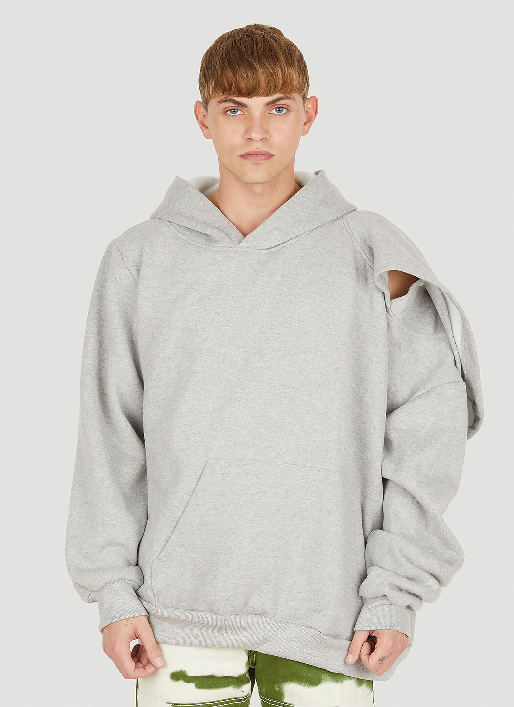 Gray hot sale hooded sweatshirt
