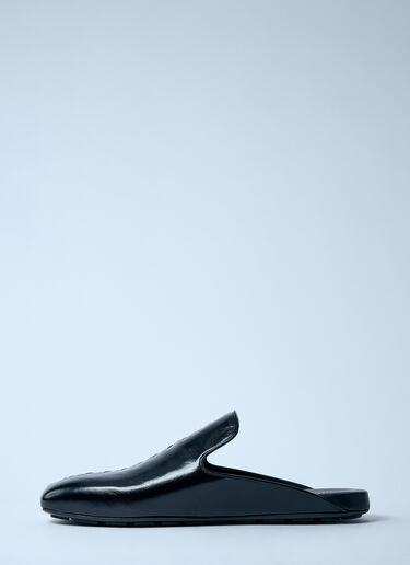 Bottega Veneta Roma Leather Mules Black bov0159015
