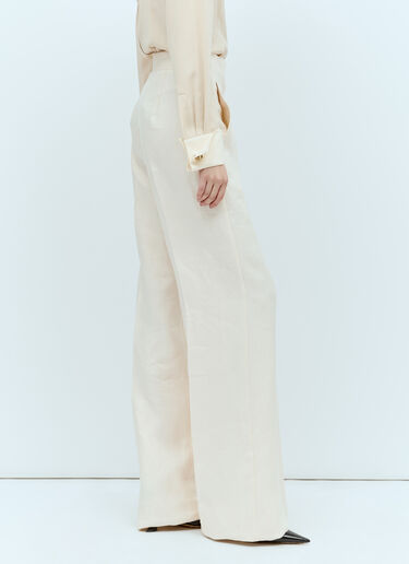 Max Mara 리넨 테일러드 팬츠 크림 max0256010