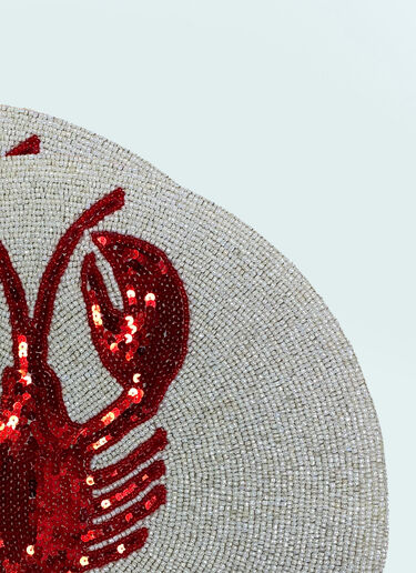 Les-Ottomans Set Of Two Lobster Beaded Placemats Multicolour wps0691551