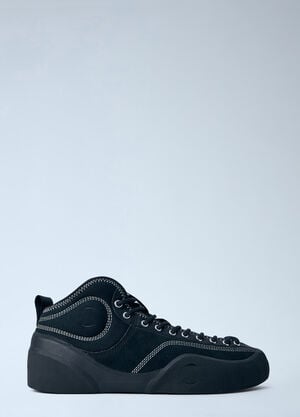 Village PM High-Top Sneakers with Contrast Stitching Black vpm0164003