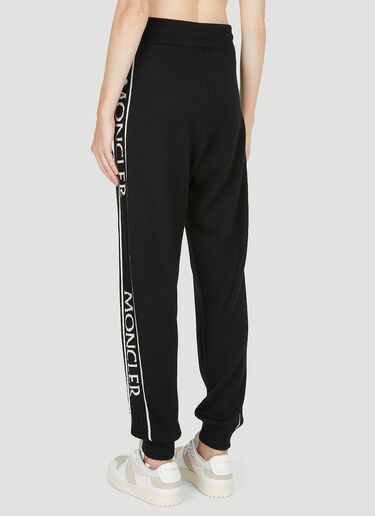 Moncler Logo Intarsia Track Pants Black mon0250036