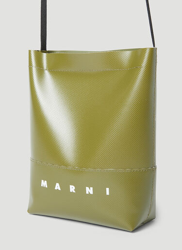 Marni シューレースストラップクロスボディバッグ  グリーン mni0155022