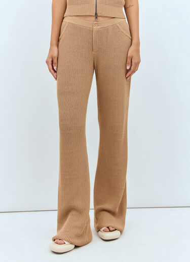 Aries Knit Pants Aya Muse Aries Knit Pants Brown aym0257007