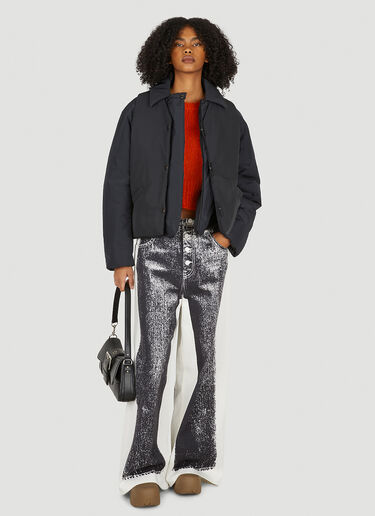 Layered Worker Jacket KASSL Editions Layered Worker Jacket Navy kas0251002