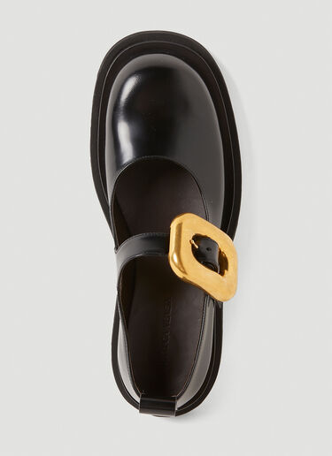 Bottega Veneta Lug Mary Jane Shoes Black bov0251086