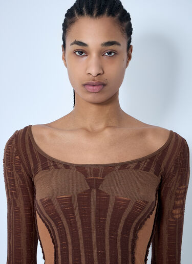 Diesel M-Calai Knit Top Brown dsl0260008