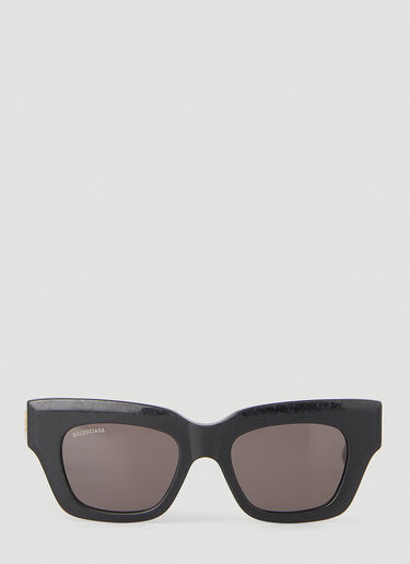Balenciaga Rive D形框太阳镜 黑 bal0249143