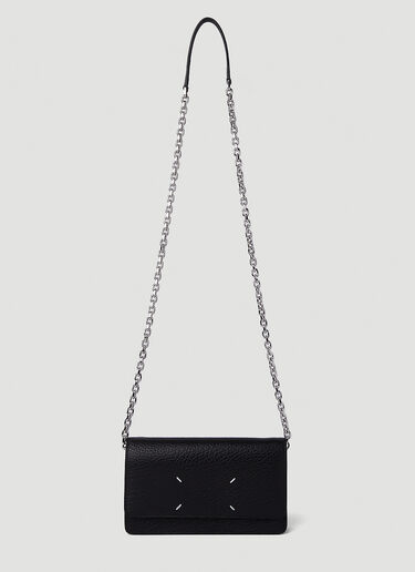 Maison Margiela Four Stitch Large Chain Wallet Black mla0250026