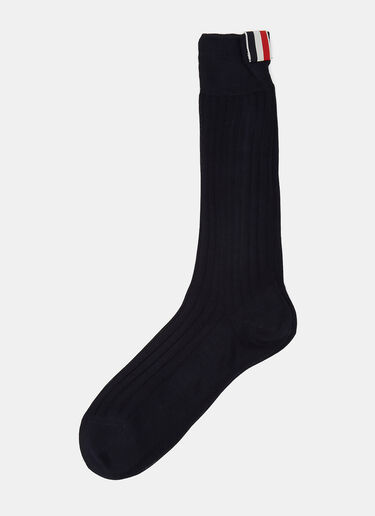 Thom Browne Sheer Striped Socks Navy thb0126004