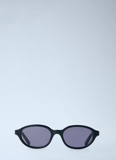 Oval Frame Sunglasses Retrosuperfuture x MM6 Oval Frame Sunglasses Black rmm0364002