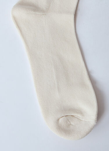 Gallery Dept. Logo Motif Socks White gdp0160027