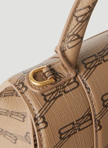 Balenciaga Hourglass Small Shoulder Bag Beige bal0251084