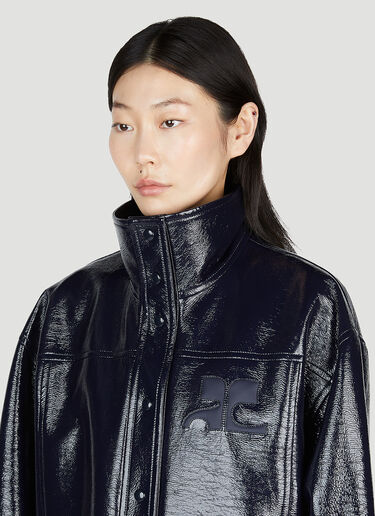 Courrèges Iconic Vinyl Jacket Blue cou0252007