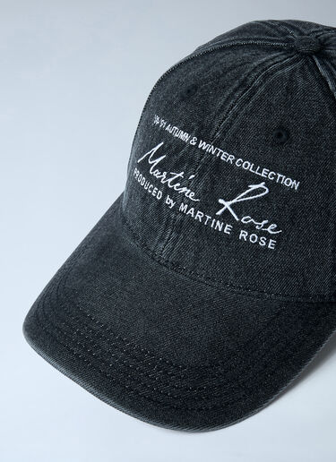 Logo Motif Baseball Cap Martine Rose Logo Motif Baseball Cap Black mtr0162013