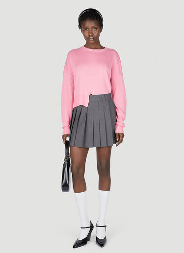 Miu Miu Supreme Pleated Skirt Grey miu0252010