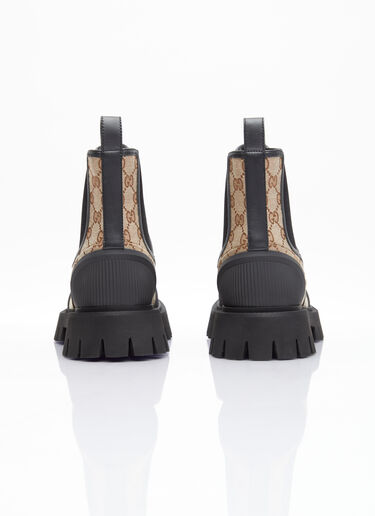 Gucci GG 캔버스 앵클부츠 베이지 guc0253094