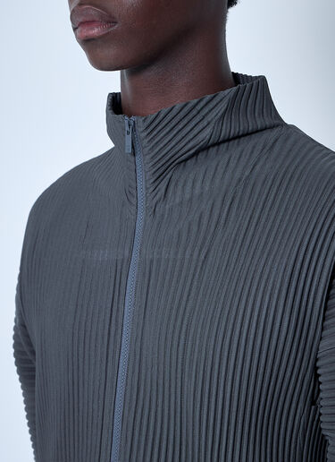 Homme Plissé Issey Miyake Pleated Vest Grey hmp0160014