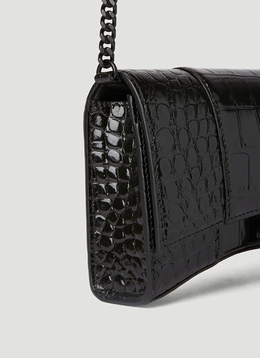 Balenciaga Hourglass Shoulder Bag Black bal0251110