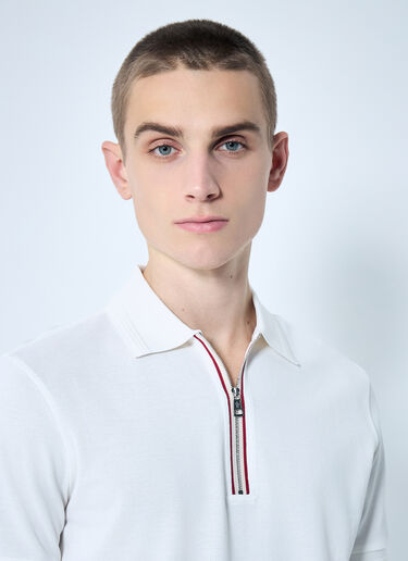 Moncler Half-Zip Polo Shirt White mon0159014