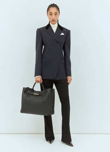 Bottega Veneta 라지 안디아모 핸드백 블랙 bov0257053