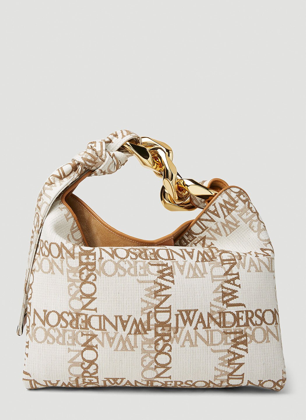 Gucci Small Chain Logo Canvas Shoulder Bag Brown guc0251246