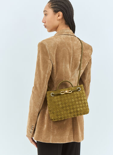 Bottega Veneta Small Andiamo Suede Handbag Green bov0258024