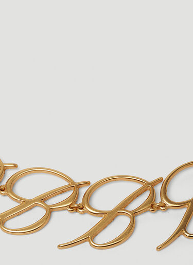 Blumarine B Logo Choker Necklace Gold blm0249015