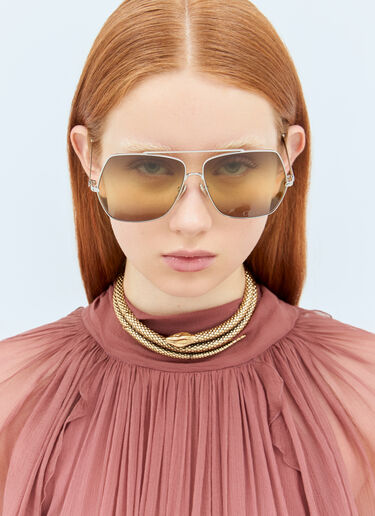 Chloé Aly Sunglasses Silver cls0258005