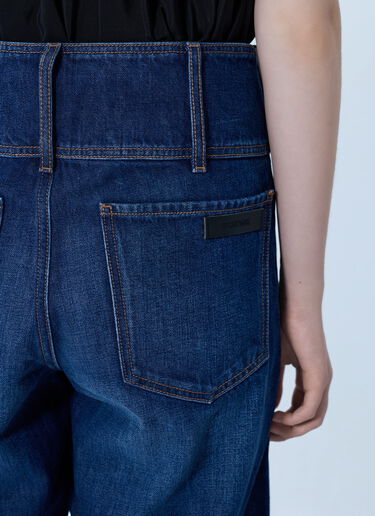 LN-CC® - Sportmax: Wide-Leg Denim Jeans - Navy Sportmax Wide-Leg Denim Jeans Navy spx0266028
