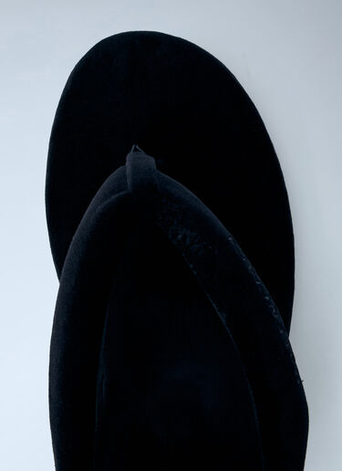 LN-CC® - Balenciaga: Gaeta Wedge Thong Sandals - Black Balenciaga Gaeta Wedge Thong Sandals Black bal0265042
