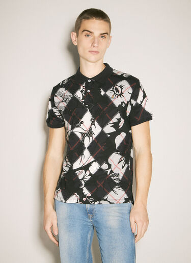 Vivienne Westwood Classic Polo Jacquard Shirt Black vvw0158006