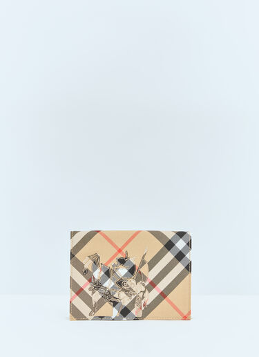Burberry Check Passport Holder Beige bur0158014