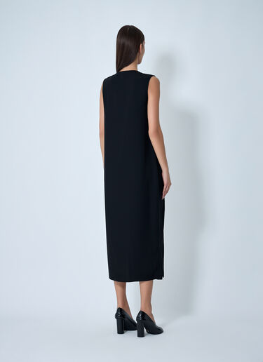 Double Knit Midi Dress Yohji Yamamoto Double Knit Midi Dress Black yoy0262029