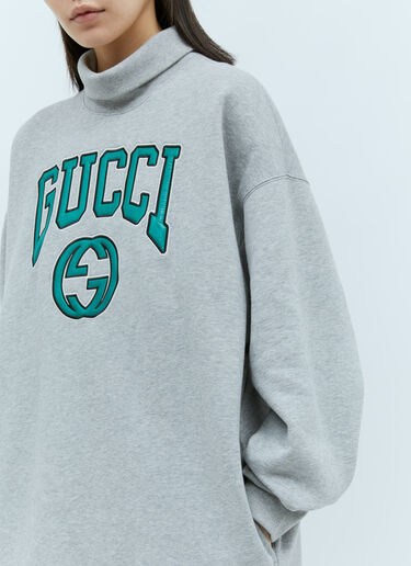徽标刺绣运动衫 Gucci 徽标刺绣运动衫 灰色 guc0255047