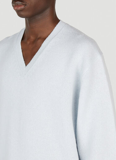 V-넥 스웨터 Acne Studios V-넥 스웨터 라이트 블루 acn0152001