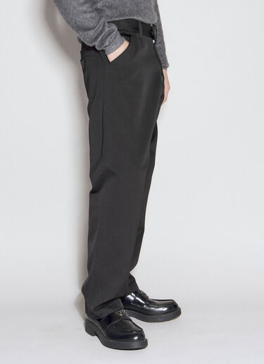 Prada Silk And Cotton Pants Black pra0155008