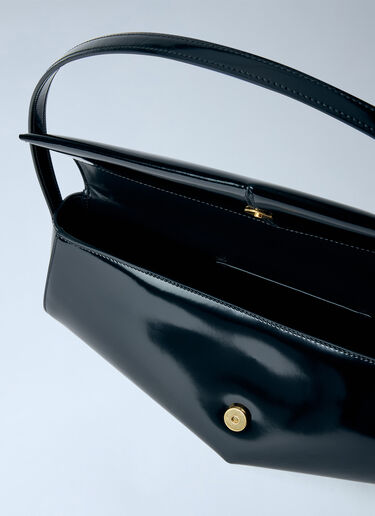 LN-CC® - Jil Sander: Kante Flap Shoulder Bag - Black Jil Sander Kante Flap Shoulder Bag Black jil0266009