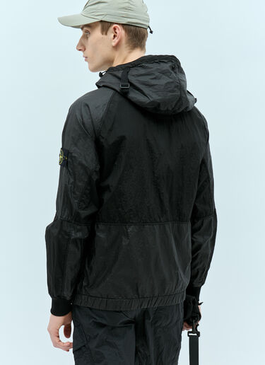 Stone Island 连帽防风夹克  黑色 sto0156033