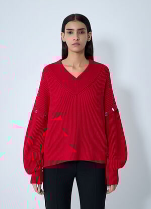 Sportmax Wool Sweater Red spx0262019